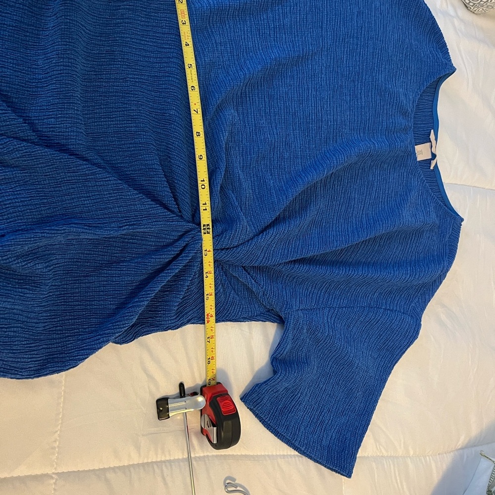 H&M Royal Blue Midi Dress with Side Knot Detail - Picture 5 of 8